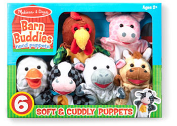 M&D - Barn Buddies Hand Puppets (6 Pc) - Modern Brands Australia