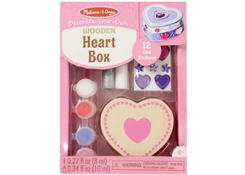M&D - Created by Me! Wooden Heart Box - Modern Brands Australia