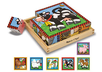 M&D - Cube Puzzle - Farm - 16pc - Modern Brands Australia