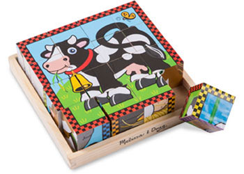 M&D - Cube Puzzle - Farm - 16pc - Modern Brands Australia