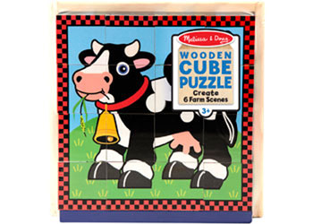 M&D - Cube Puzzle - Farm - 16pc - Modern Brands Australia