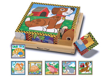 M&D - Cube Puzzle - Pets - 16pc - Modern Brands Australia