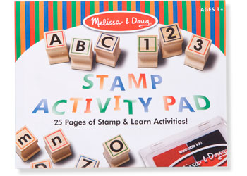 M&D - Deluxe Wooden ABC-123 Stamp Set - Modern Brands Australia