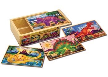 Melissa & Doug - Dinosaurs Puzzles in a Box - Modern Brands Australia