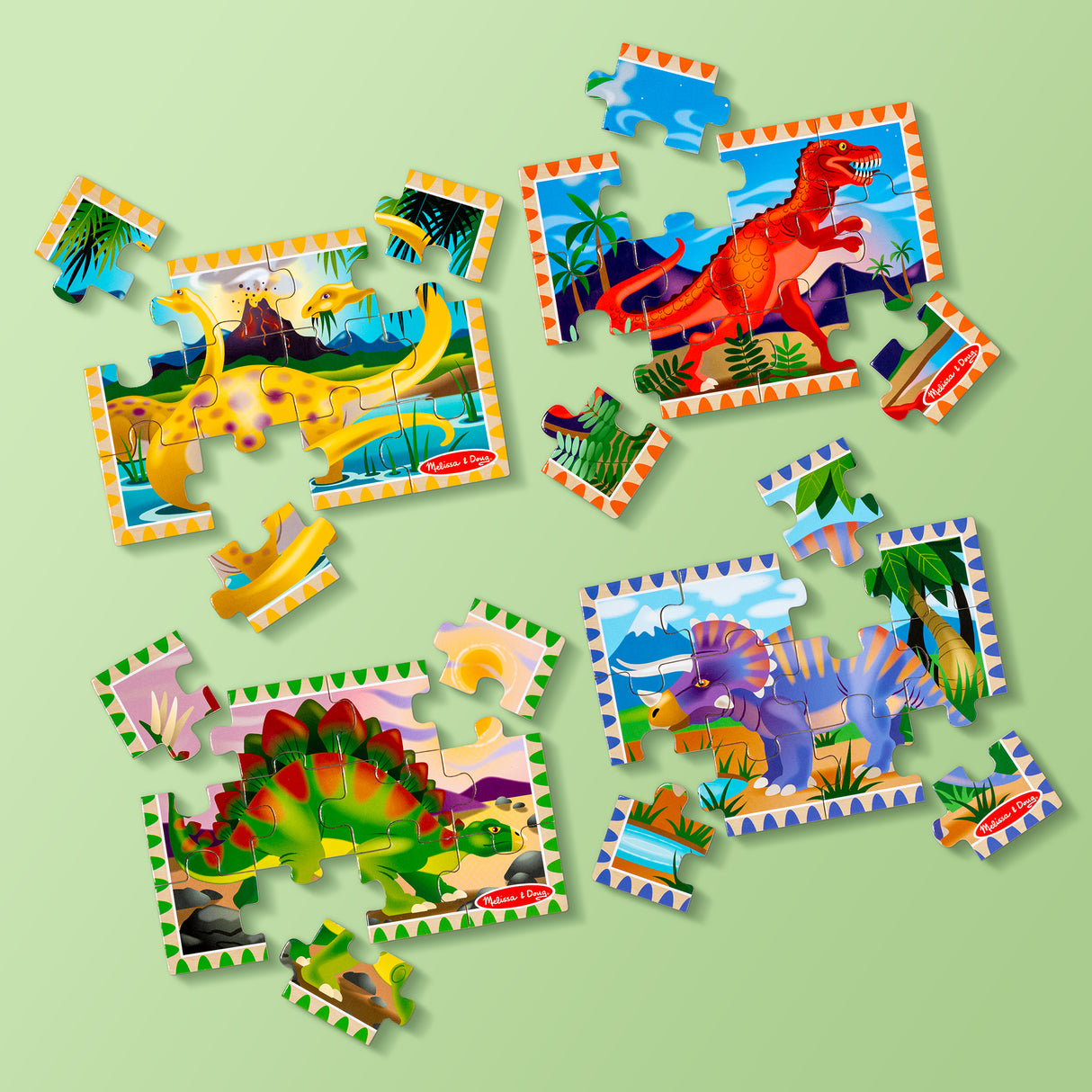 Melissa & Doug - Dinosaurs Puzzles in a Box - Modern Brands Australia