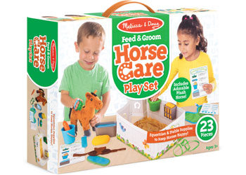M&D - Feed & Groom Horse Care Play Set - Modern Brands Australia