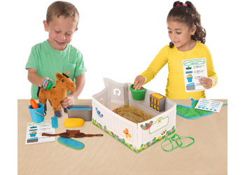 M&D - Feed & Groom Horse Care Play Set - Modern Brands Australia