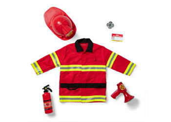 M&D - Fire Chief Costume Set - Pack of 3 - Modern Brands Australia