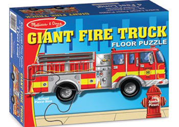 M&D - Giant Fire Truck Floor Puzzle 24pc - Modern Brands Australia