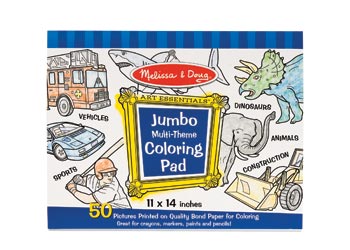 M&D - Jumbo Colouring Pad - Blue - Modern Brands Australia