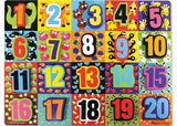 M&D - Jumbo Numbers Chunky Puzzle - 20pc - Modern Brands Australia