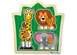 M&D - Jungle Friends Knob Puzzle - 3pc - Modern Brands Australia