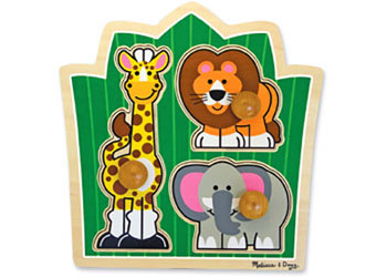 M&D - Jungle Friends Knob Puzzle - 3pc - Modern Brands Australia