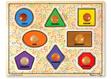 Melissa & Doug – Large Shapes Jumbo Knob Puzzle – 8pc - Modern Brands Australia