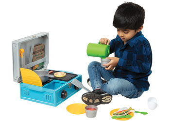 M&D Let's Explore - Wooden Camp Stove Play Set - Modern Brands Australia