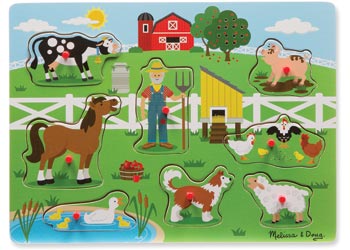 M&D - Old MacDonald Farm Sound Puzzle - 8pc - Modern Brands Australia