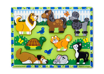 M&D - Pets Chunky Puzzle 8pc - Modern Brands Australia