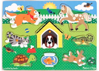 Melissa & Doug - Pets Peg Puzzle - Modern Brands Australia