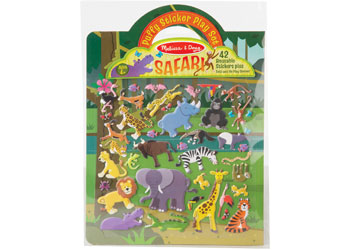 M&D - Reusable Puffy Sticker Play Set - Safari - Modern Brands Australia