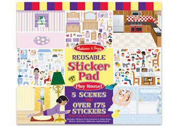 M&D - Reusable Sticker Pad - Play House - Modern Brands Australia
