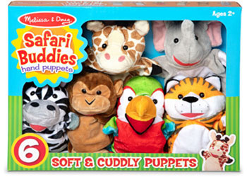 M&D - Safari Puppet Set (6 Pc) - Modern Brands Australia