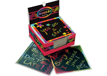 M&D - Scratch Art Rainbow Mini Notes Box - Modern Brands Australia
