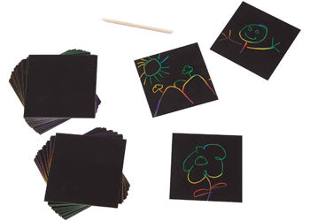 M&D - Scratch Art Rainbow Mini Notes Box - Modern Brands Australia