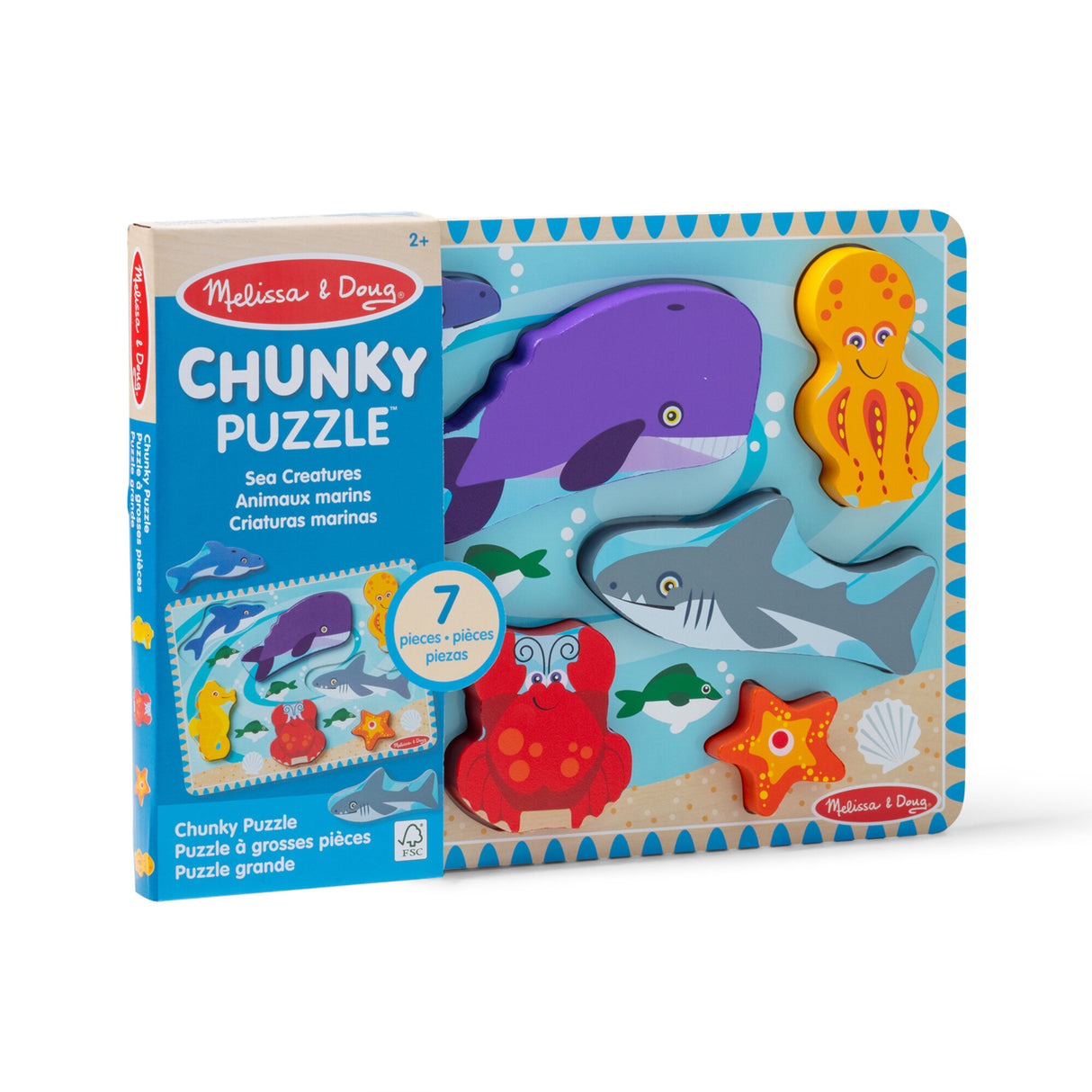 Melissa & Doug - Sea Life Chunky Puzzle - Modern Brands Australia