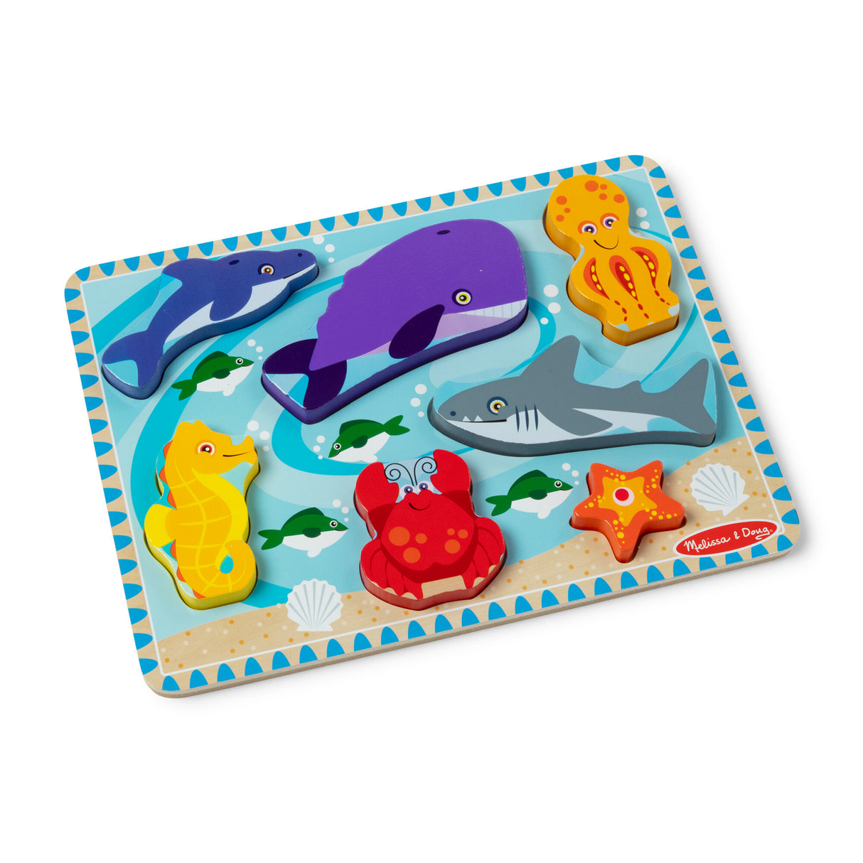 Melissa & Doug - Sea Life Chunky Puzzle - Modern Brands Australia