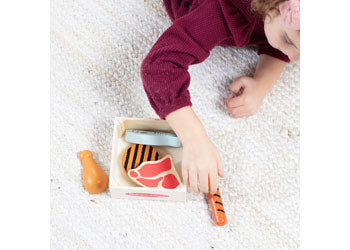 M&D - Wooden Food Groups Play Set - Protein - Modern Brands Australia