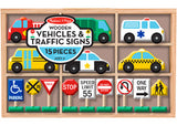 M&D - Wooden Traffic Signs and Vehicles - Modern Brands Australia