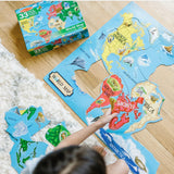 Melissa & Doug  - World Map Floor Puzzle  - 33 Pieces - Modern Brands Australia