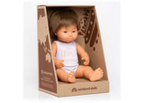 Miniland - Baby Doll - Caucasian Boy with Down Syndrome 38cm - Modern Brands Australia