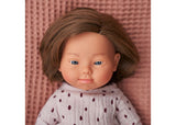 Miniland - Baby Doll - Caucasian Girl with Down Syndrome 38cm - Modern Brands Australia