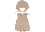Miniland - Knitted Doll Outfit 38cm - Romper & Bonnet - Modern Brands Australia