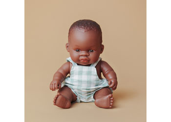 Miniland -Mf&M African Boy Baby Doll 21 Cm - Modern Brands Australia