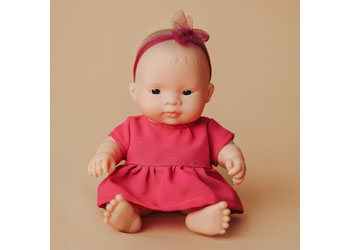 Miniland -Mf&M Asian Girl Baby Doll  21Cm - Modern Brands Australia