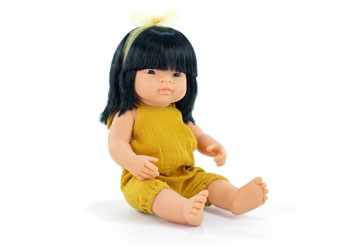 Miniland -Mf&M Baby Doll Asian Girl 38Cm - Modern Brands Australia
