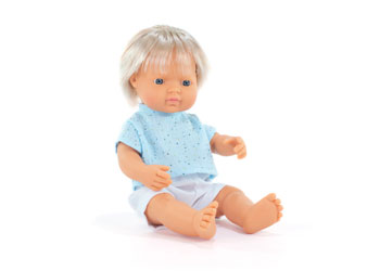 Miniland -Mf&M Baby Doll Blond Boy 38Cm - Modern Brands Australia