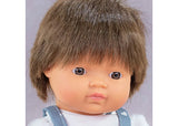 Miniland -Mf&M Baby Doll Brown Hair Boy 38Cm - Modern Brands Australia