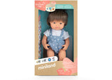 Miniland -Mf&M Baby Doll Brown Hair Boy 38Cm - Modern Brands Australia