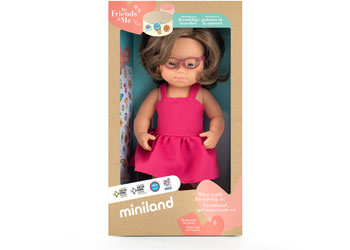 Miniland -Mf&M Baby Doll Girl W/Down Synd.38Cm - Modern Brands Australia