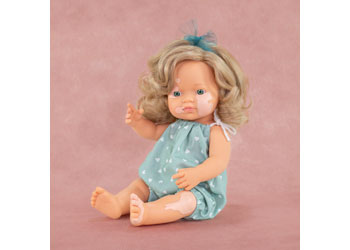 Miniland -Mf&M Baby Doll Girl W/Vitiligo 38Cm - Modern Brands Australia