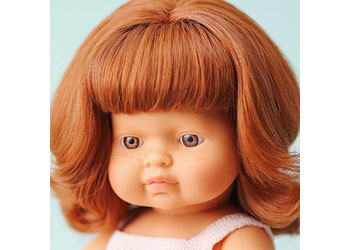 Miniland -Mf&Me Baby Doll Redhead Girl 38Cm - Modern Brands Australia