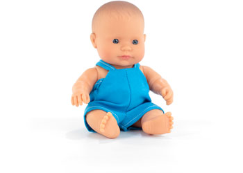 Miniland -Mf&M Caucasian Boy Baby Doll 21Cm - Modern Brands Australia