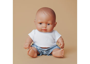 Miniland -Mf&M Latin Boy Baby Doll 21Cm - Modern Brands Australia