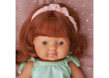 Miniland - Baby Doll - Caucasian Redhead Girl 38cm - Modern Brands Australia