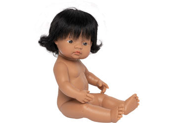 Miniland - Baby Doll - Hispanic Girl 38cm - Modern Brands Australia