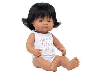 Miniland - Baby Doll - Hispanic Girl 38cm - Modern Brands Australia