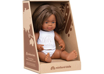 Miniland - Baby Doll - Aboriginal Girl 38cm - Modern Brands Australia